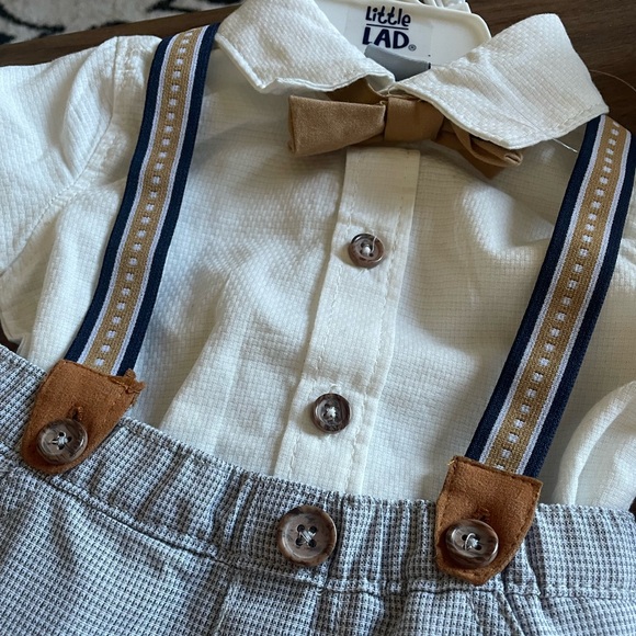 Little Lad 2pc Outfit. 0-3 Months - Picture 2 of 5